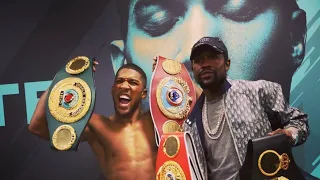 Floyd Mayweather and Anthony Joshua