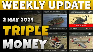 GTA 5 Triple Money This Week | GTA ONLINE WEEKLY UPDATE (-30% Discount FH-1 Hunter)