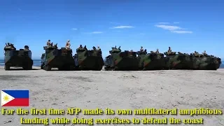 For the first time AFP made its own AAV landing while doing exercises to defend the coast