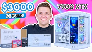 The ULTIMATE $3000 Gaming PC Build! 🤩 [HYTE Y70 Touch, 7900 XTX & 7950X3D]