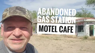 Abandoned gas station, motel. cafe. Tucumcari, New Mexico.  237