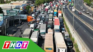 TP.HCM: Ùn tắc gần 10km, người dân chật vật trong ngày đầu nghỉ lễ | THDT