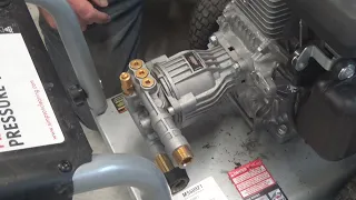 pressure washer water pump replacement - EASY! Simpson 3300 pressure washer