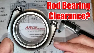 How to measure rod bearing oil clearance for ANY engine.  Pontiac short block re-build, Part 3