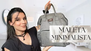 Maleta minimalista de mi bebé ▫️ 1 mes y medio de Viaje en 1 pañalera | Mariemili