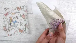 Multiple Ways With Napkins In Card Making. (1008)
