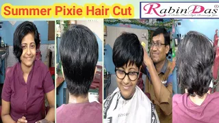 Young Lady Summer Pixie Hair Cut II Rabin Das Star Howrah II Plz Subscribe