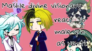 Mashle magic and muscle: Divine Visionary react to male y/n as Venti. (original au?)