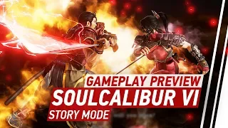 Soul Calibur VI Gameplay - 12 Minutes of Story Mode, Character Customisation & More