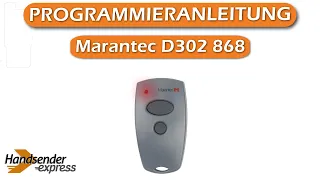 Wie programmiert man eine Fernbedienung Marantec D302 868