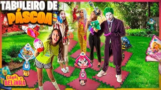 TABULEIRO GIGANTE DE OVOS DE PÁSCOA INCRÍVEIS! COM BELINHA, BIA, PENNY, CORINGA E RAPINA