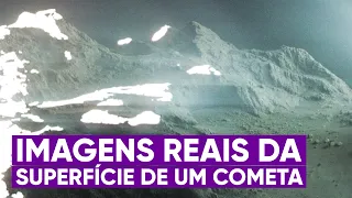 O primeiro vídeo real da superfície de um cometa