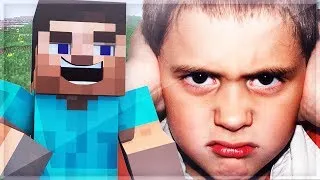 Trolling a 7 Year Old in Minecraft