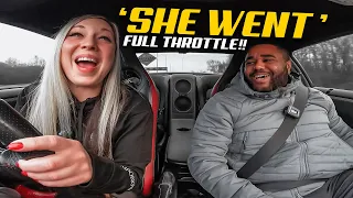 GIRLFRIEND FIRST DRIVE IN MY 2000HP NISSAN GTR!!