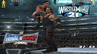 WWE Randy Orton vs Undertaker WrestleMania 21 SmackDown vs Raw 2006 PCSX2