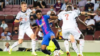 Alejandro Baldé Debuts for Barcelona vs Bayern Munich 14/09/21