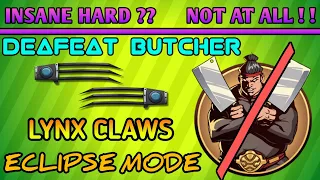Defeating Butcher (Eclipse Mode) || Lynx' Claws || Shadow Fight 2 || Xplosion Gamer