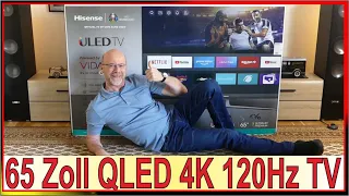 Hisense 65" QLED 4K 120Hz Smart TV [ Unboxing & Einrichten ] Hisense 65U81GQ Ultra Premium HD HDR10+