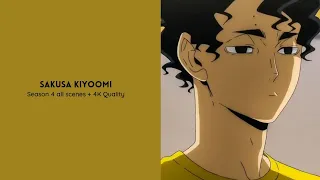 Sakusa Kiyoomi || Haikyuu Season 4 All scenes || 4K Quality