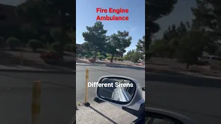 The Difference in Siren Sounds. FIRE ENGINE vs. AMBULANCE