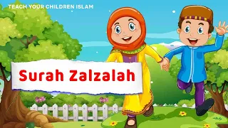 Surah Zalzalah || kids repeating recitation