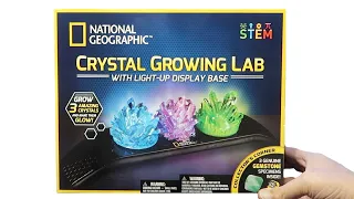 Unboxing National Geographic Crystal Growing Lab STEM kit