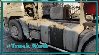DEEP CLEANING a super dirty & filthy 6*4 dump truck!! #truckwash #asmr