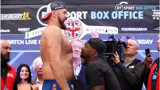 TYSON FURY VS DILLIAN WHYTE WEIGH IN RESULTS