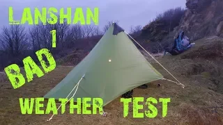 Wild camping in bad weather, lanshan 1 review