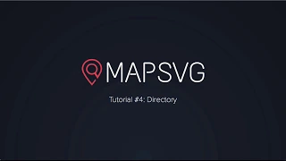 MapSVG WordPress map plugin Tutorial #4: Directory