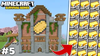 I Built a GOLD FACTORY in Minecraft | Minecraft Pe 1.20 Survival series (S2E5)