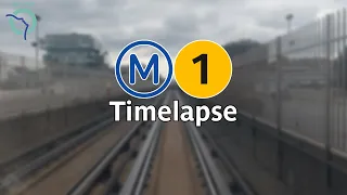 Paris Metro: RATP Line 1 Timelapse