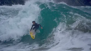 Mason Ho & Sheldon Paishon Surfing The Wedge