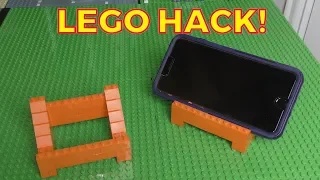 Lego Hack!  Cell Phone Holder!