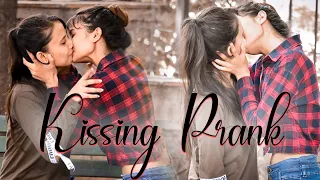 Lesbian Prank On  Best Friend || Gone Real lip kissing || Rathore Nikku