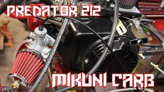 Predator 212 Go Kart Mikuni Carburetor Install