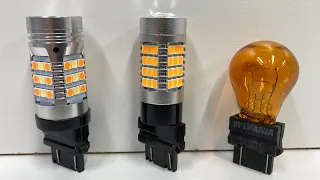 LED Switchback & Amber vs. 3157A Incandescent