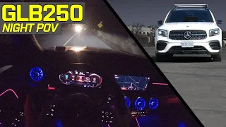 Mercedes-Benz GLB - LED Lights & Interior Ambient Lighting - Night POV Test Drive