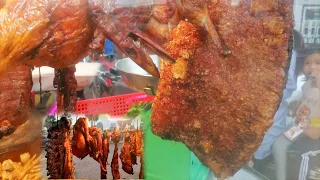 Popular Cambodian Street Food  - Roasted Duck, Pork Head Skin And More | KHMER STREET FOOD TOUR