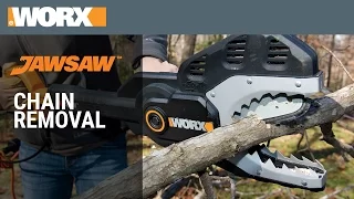 WORX JawSaw Chain Removal