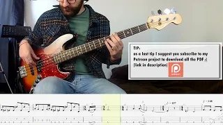 Soundgarden - Black Hole Sun BASS COVER + PLAY ALONG TAB + SCORE