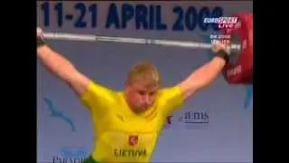 2008 European Weightlifting 105 Kg Snatch