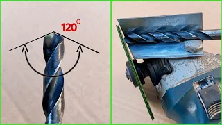 Tips for sharpening drill bits in 15 seconds, Ideas for making your own drill sharpener