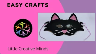 How to make cat mask with paper | DIY paper cat mask | cat costume ideas | animal mask ideas