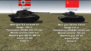 3 Tiger II VS 30 T-34-85 | Men Of War Assault Squad 2