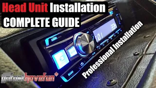 Car STEREO Installation step by step (Head Unit Install) | AnthonyJ350