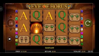 Eye of Horus Jackpot King vs £600. £3 & £4 bonuses at JackpotJoy UK online slots.