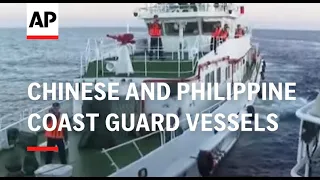 Chinese and Philippine coast guard vessels collide in disputed South China Sea amid confrontations