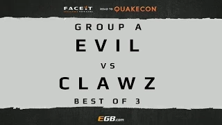 EVIL vs Clawz - GROUP A (Road to Quakecon 2015)