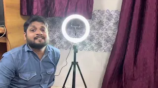 💍Ring fill light 26 Cm/10 inch review in Hindi|Ring light with stand ⭕️Unboxing / Teachnical J.U.